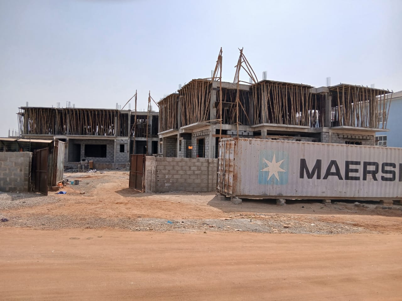 Monitored construction progress at Andrews Apartments in Jahi, Abuja
